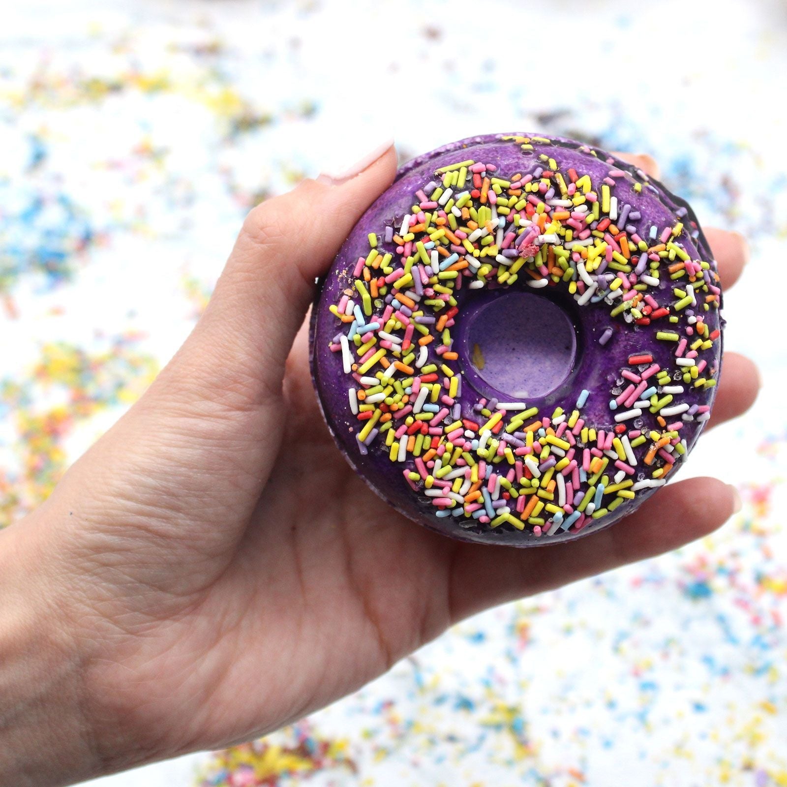 Blackberry and Almond Bath Donuts Donut Bath Fizzers - Bath Indulgence
