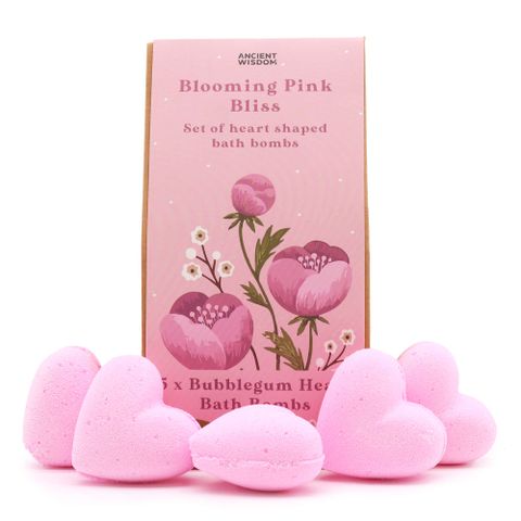 Blooming Pink Bliss Bath Heart Gift Set - Bath Indulgence