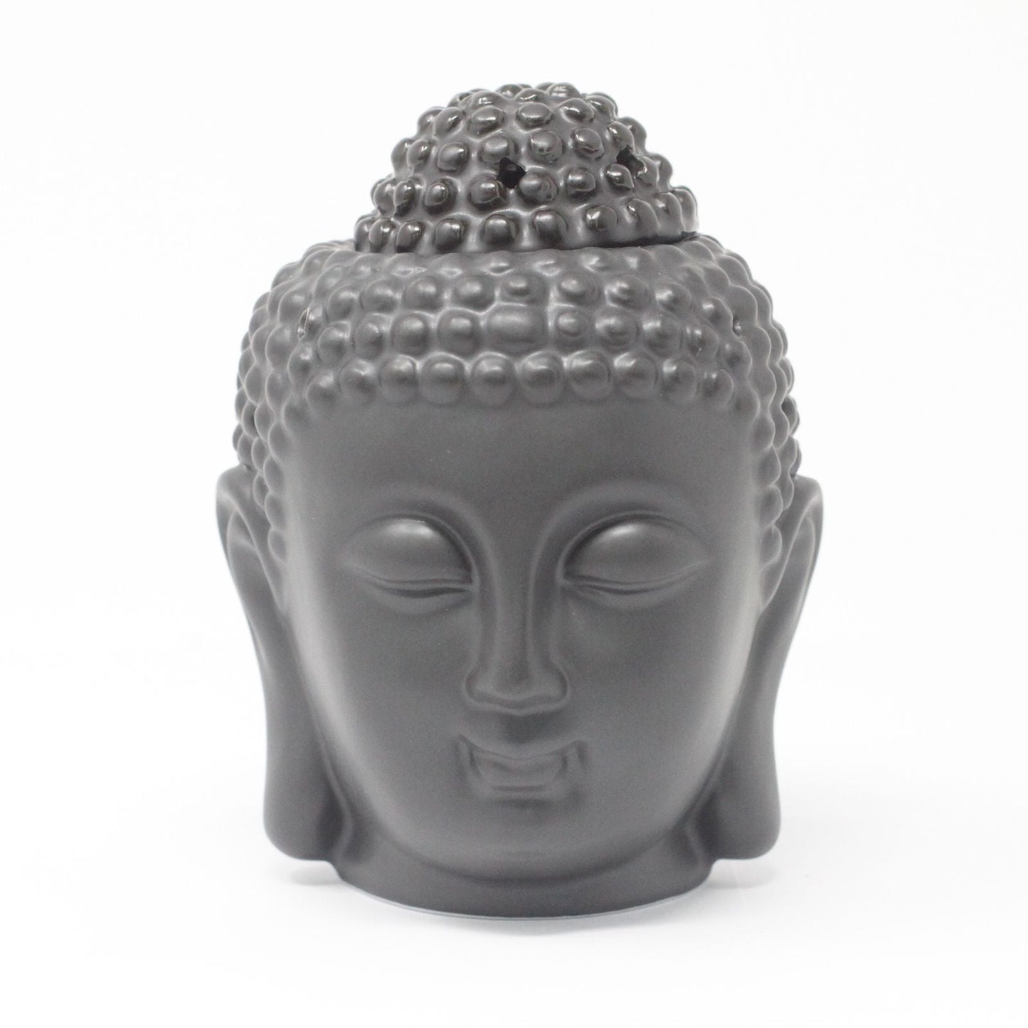 Buddah Head Oil Burner - Dark Brown Cool Designs Oil Burners - Bath Indulgence