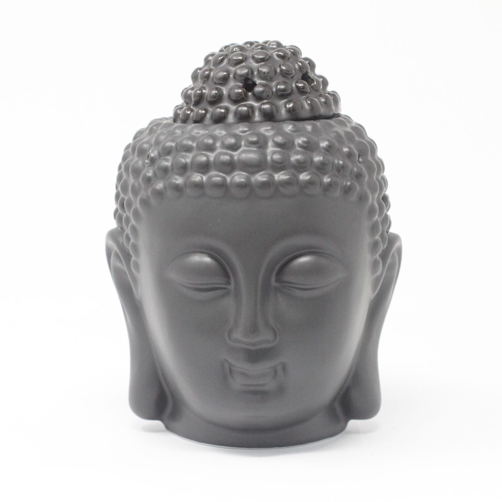 Buddah Head Oil Burner - Dark Brown Cool Designs Oil Burners - Bath Indulgence