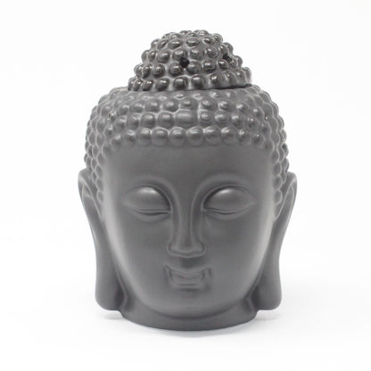 Buddah Head Oil Burner - Dark Brown Cool Designs Oil Burners - Bath Indulgence