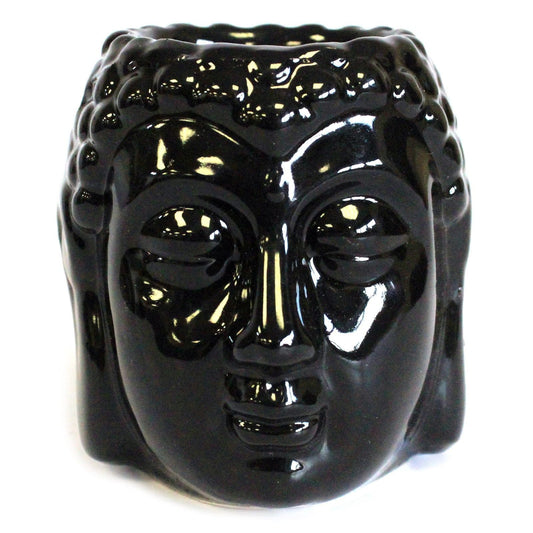 Buddha Oil Burner - Black Classic Buddha Oil Burners - Bath Indulgence
