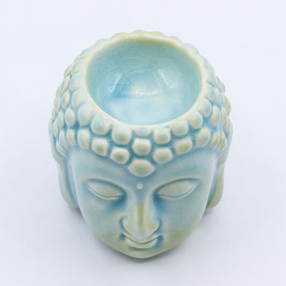 Buddha Oil Burner - Blue Classic Buddha Oil Burners - Bath Indulgence