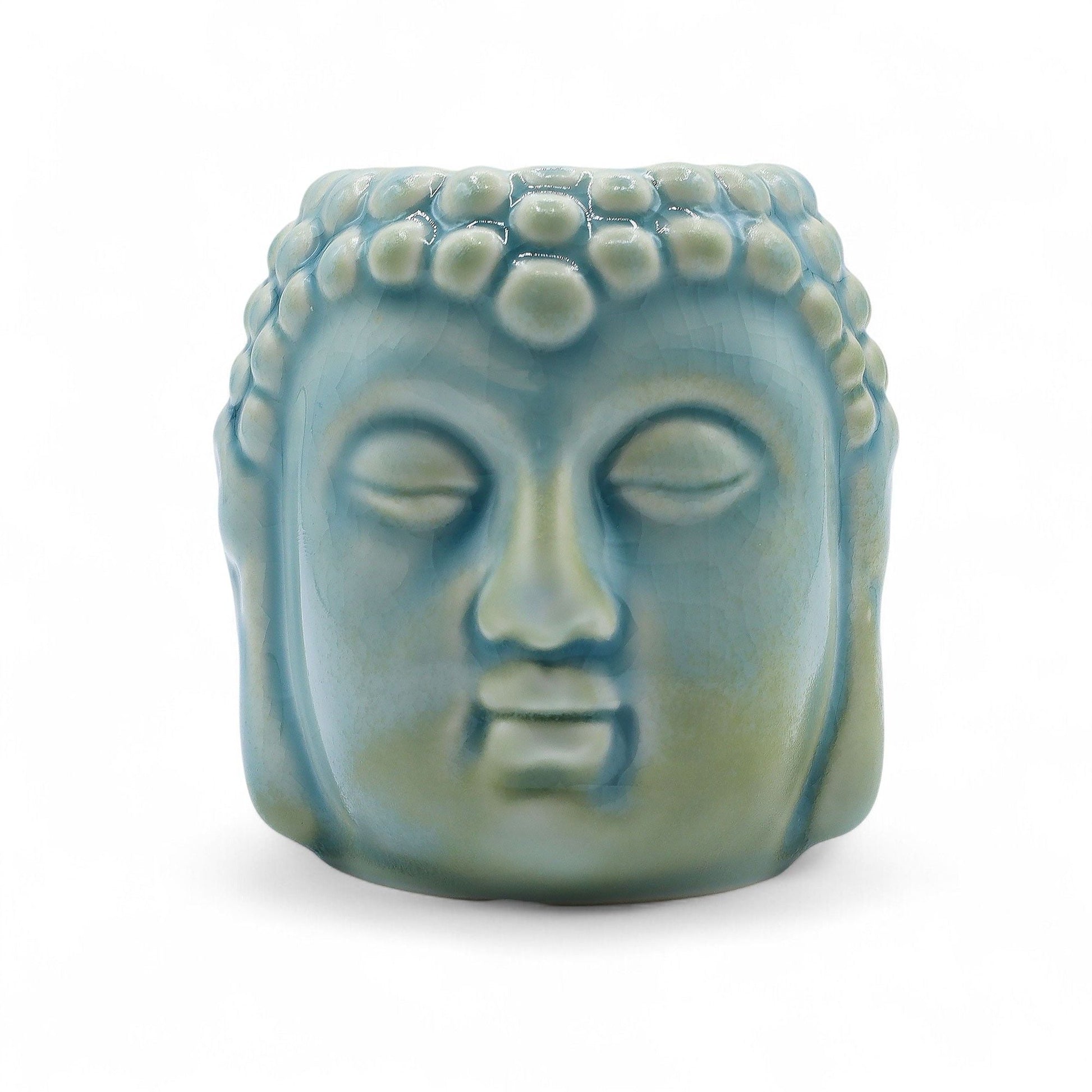 Buddha Oil Burner - Blue Classic Buddha Oil Burners - Bath Indulgence