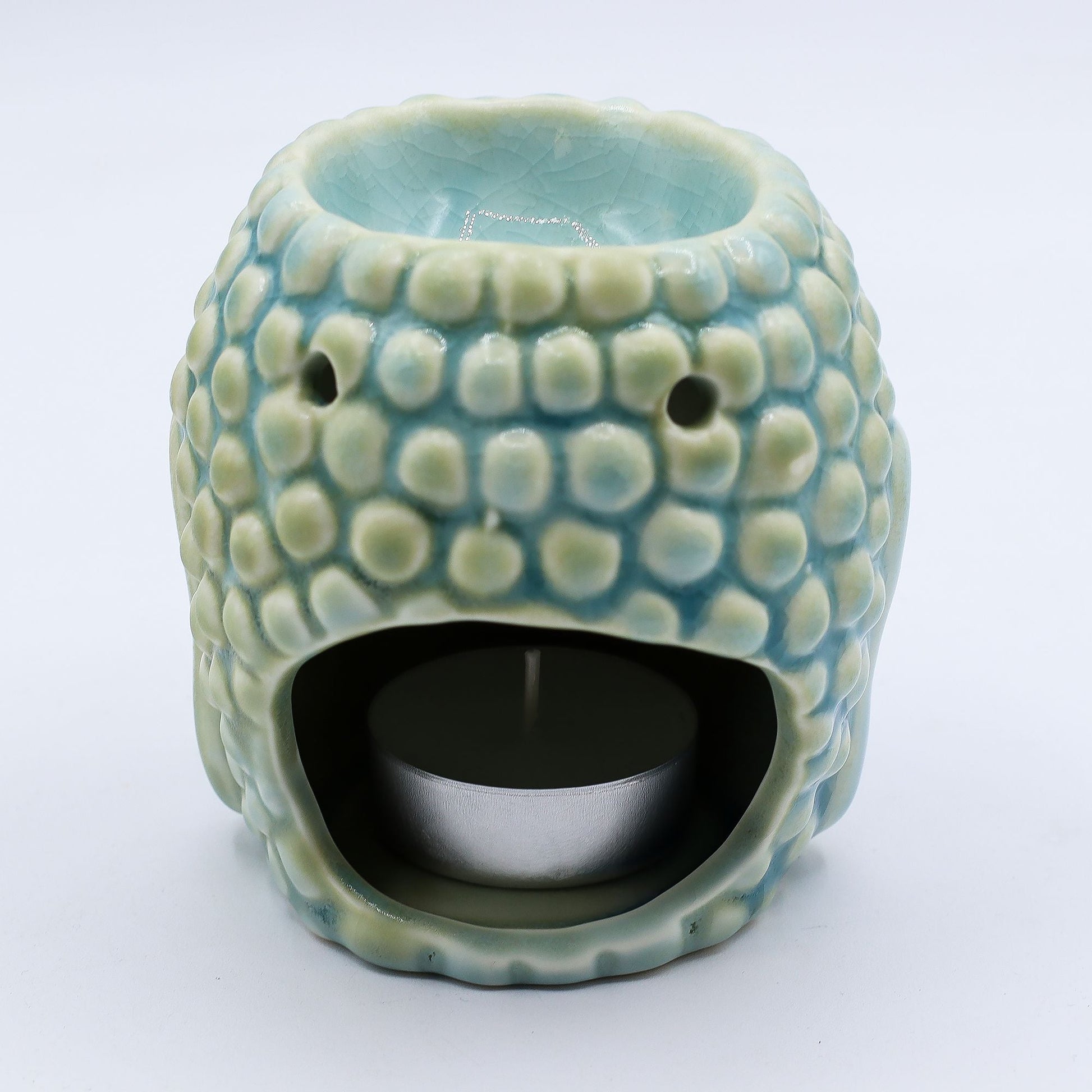 Buddha Oil Burner - Blue Classic Buddha Oil Burners - Bath Indulgence