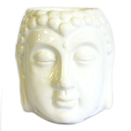 Buddha Oil Burner - White Classic Buddha Oil Burners - Bath Indulgence