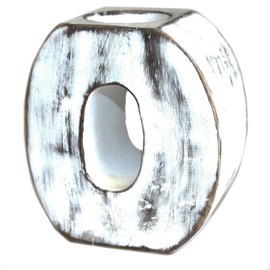 Candle Holder Wooden Birthday Numbers - No.0 Wooden Birthday Numbers - Bath Indulgence