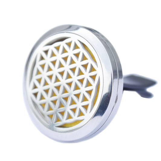 Car Diffuser Kit - Flower of Life - 30mm Aromatherapy Car Diffuser Kit - Bath Indulgence