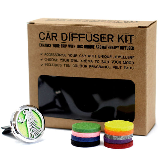 Car Diffuser Kit - Guardian Angel - 30mm Aromatherapy Car Diffuser Kit - Bath Indulgence