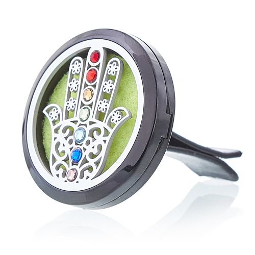 Car Diffuser Kit - Hamsa - 30mm Aromatherapy Car Diffuser Kit - Bath Indulgence