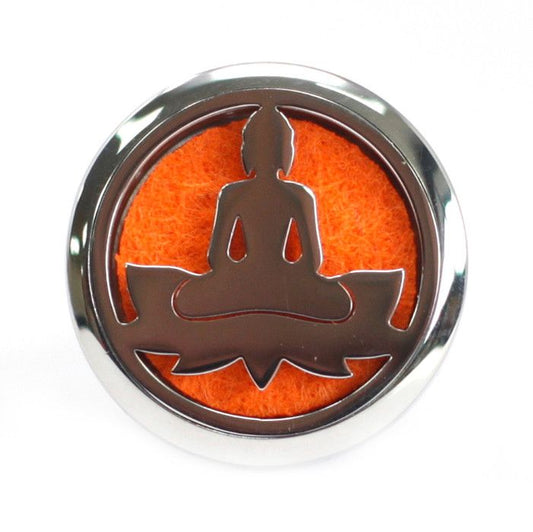 Car Diffuser Kit - Lotus Buddha - 30mm Aromatherapy Car Diffuser Kit - Bath Indulgence