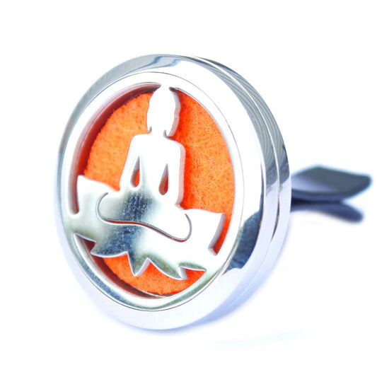 Car Diffuser Kit - Lotus Buddha - 30mm Aromatherapy Car Diffuser Kit - Bath Indulgence