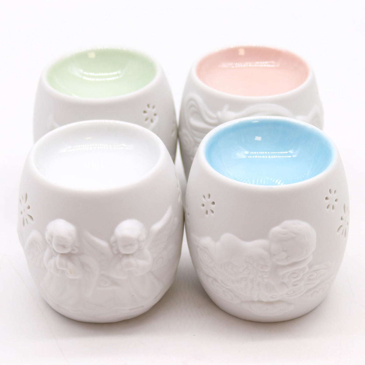 Cherubs Oil Burner - Assorted Design Classic White Oil Burners - Bath Indulgence