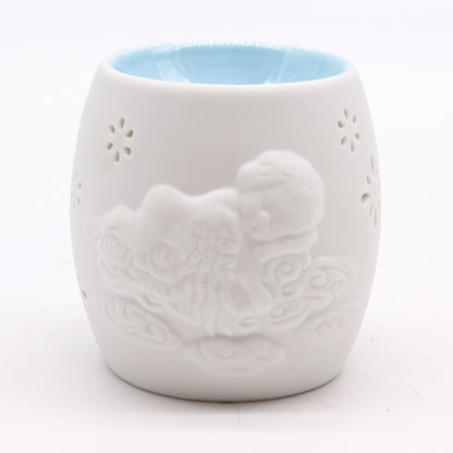 Cherubs Oil Burner - Assorted Design Classic White Oil Burners - Bath Indulgence