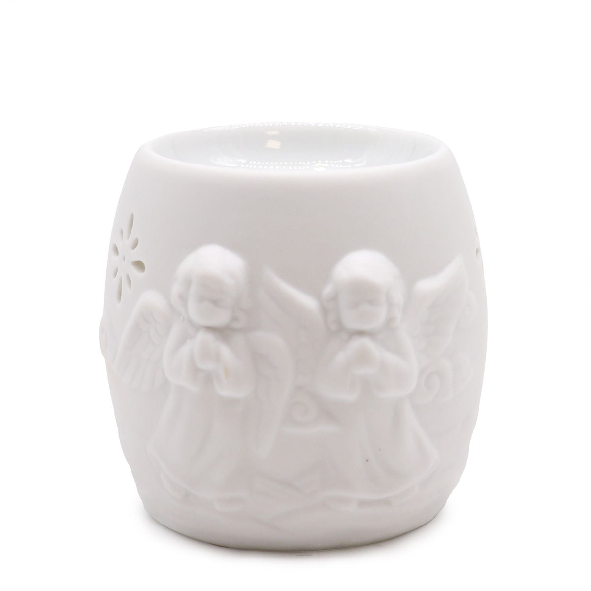 Cherubs Oil Burner - Assorted Design Classic White Oil Burners - Bath Indulgence