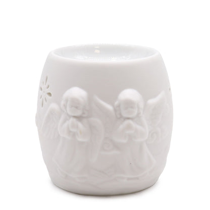 Cherubs Oil Burner - Assorted Design Classic White Oil Burners - Bath Indulgence