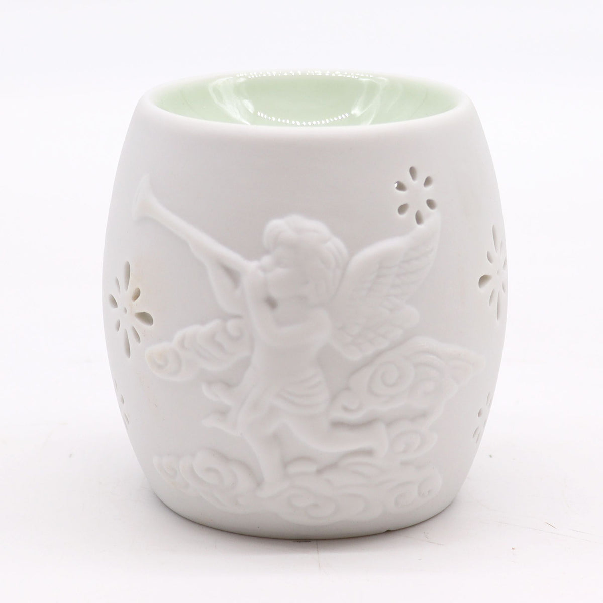 Cherubs Oil Burner - Assorted Design Classic White Oil Burners - Bath Indulgence