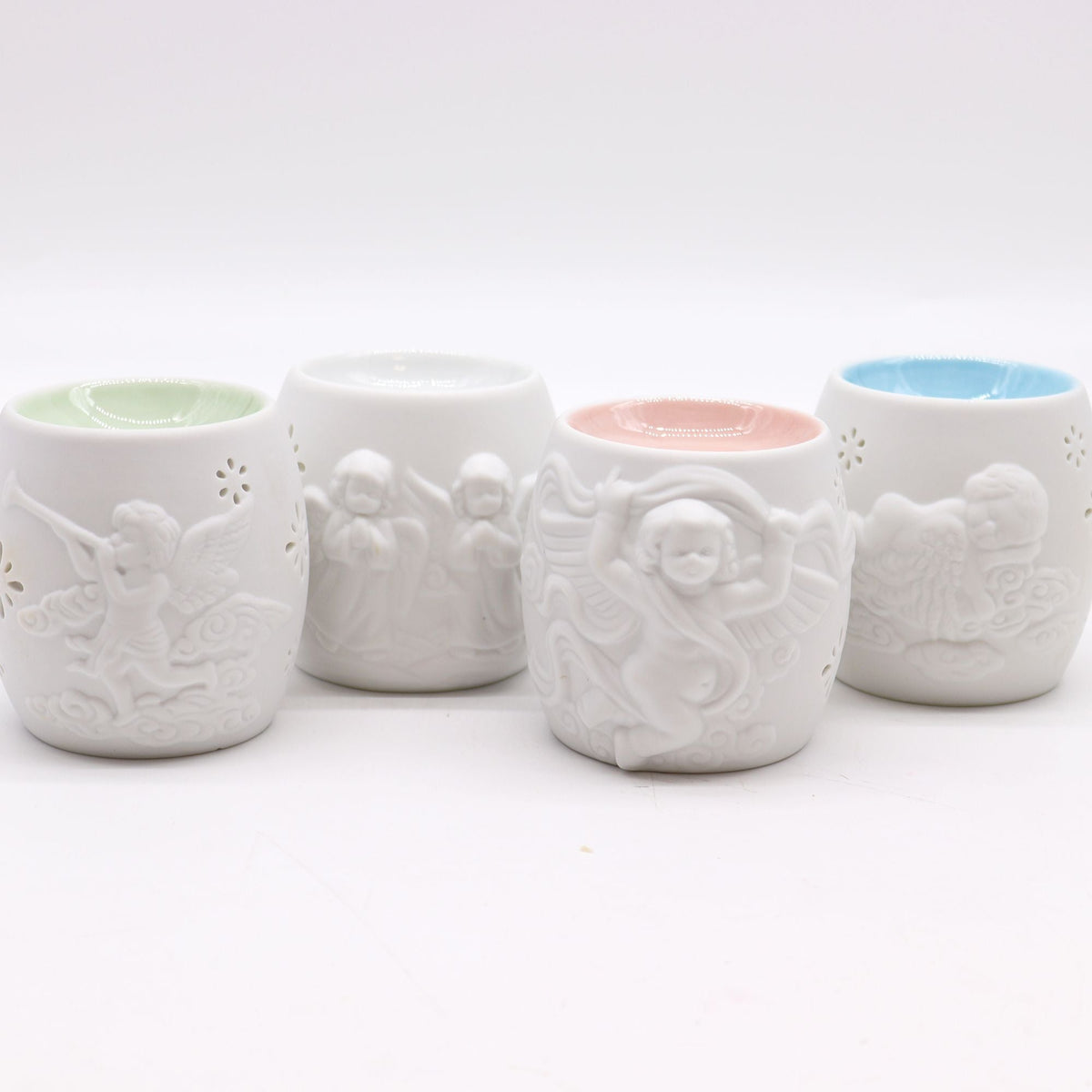 Cherubs Oil Burner - Assorted Design Classic White Oil Burners - Bath Indulgence