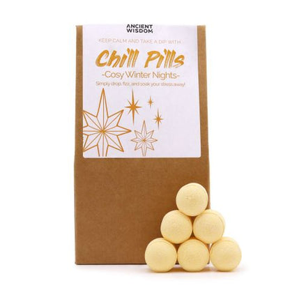 Chill Pills Gift Pack 350g - Cosy Winter Nights Chill Pill Gift Packs - Bath Indulgence