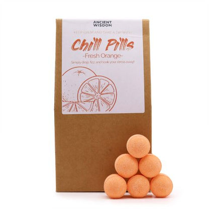 Chill Pills Gift Pack 350g - Fresh Orange Chill Pill Gift Packs - Bath Indulgence