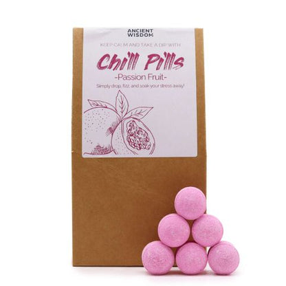 Chill Pills Gift Pack 350g - Passion Fruit Chill Pill Gift Packs - Bath Indulgence
