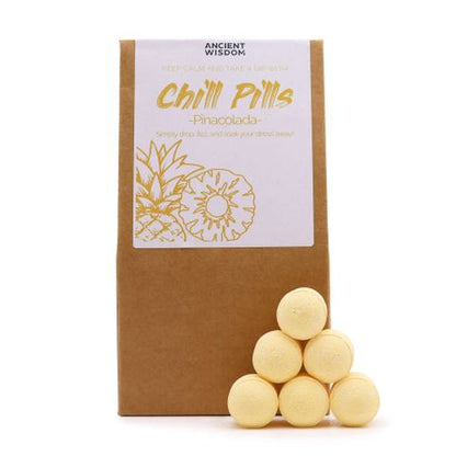 Chill Pills Gift Pack 350g - Pinacolada Chill Pill Gift Packs - Bath Indulgence