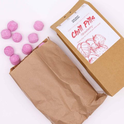 Chill Pills Gift Pack 350g - Strawberry Chill Pill Gift Packs - Bath Indulgence