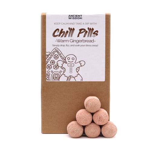 Chill Pills Gift Pack 350g - Warm Gingerbread Chill Pill Gift Packs - Bath Indulgence