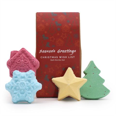 Christmas Wish List Christmas Bath Bomb Gift Pack - Bath Indulgence