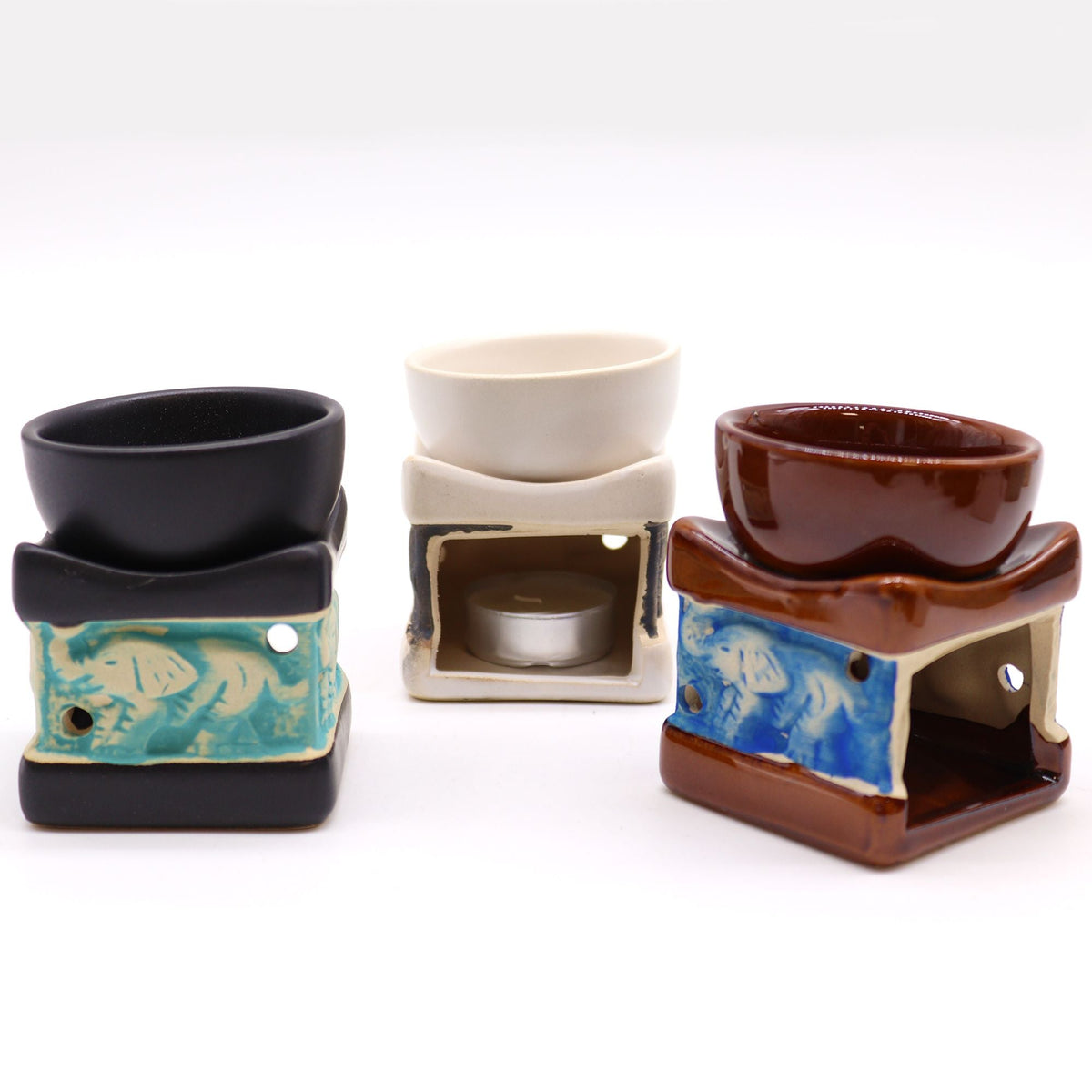 Classic Elephant Oil Burners (aast) Classic Rustic Oil Burners - Bath Indulgence