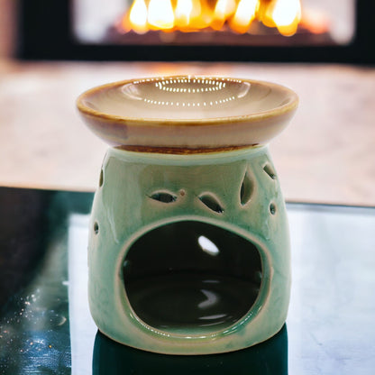 Classic Oil Burner - Blue Cool Designs Oil Burners - Bath Indulgence