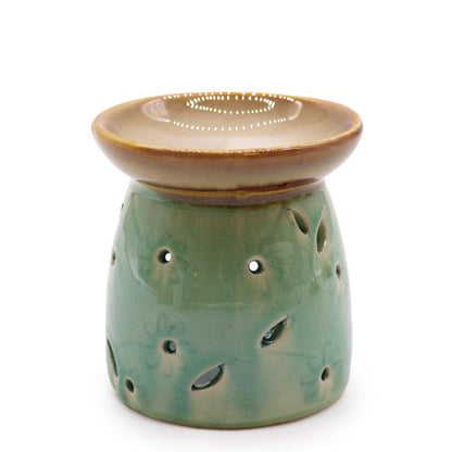 Classic Oil Burner - Blue Cool Designs Oil Burners - Bath Indulgence