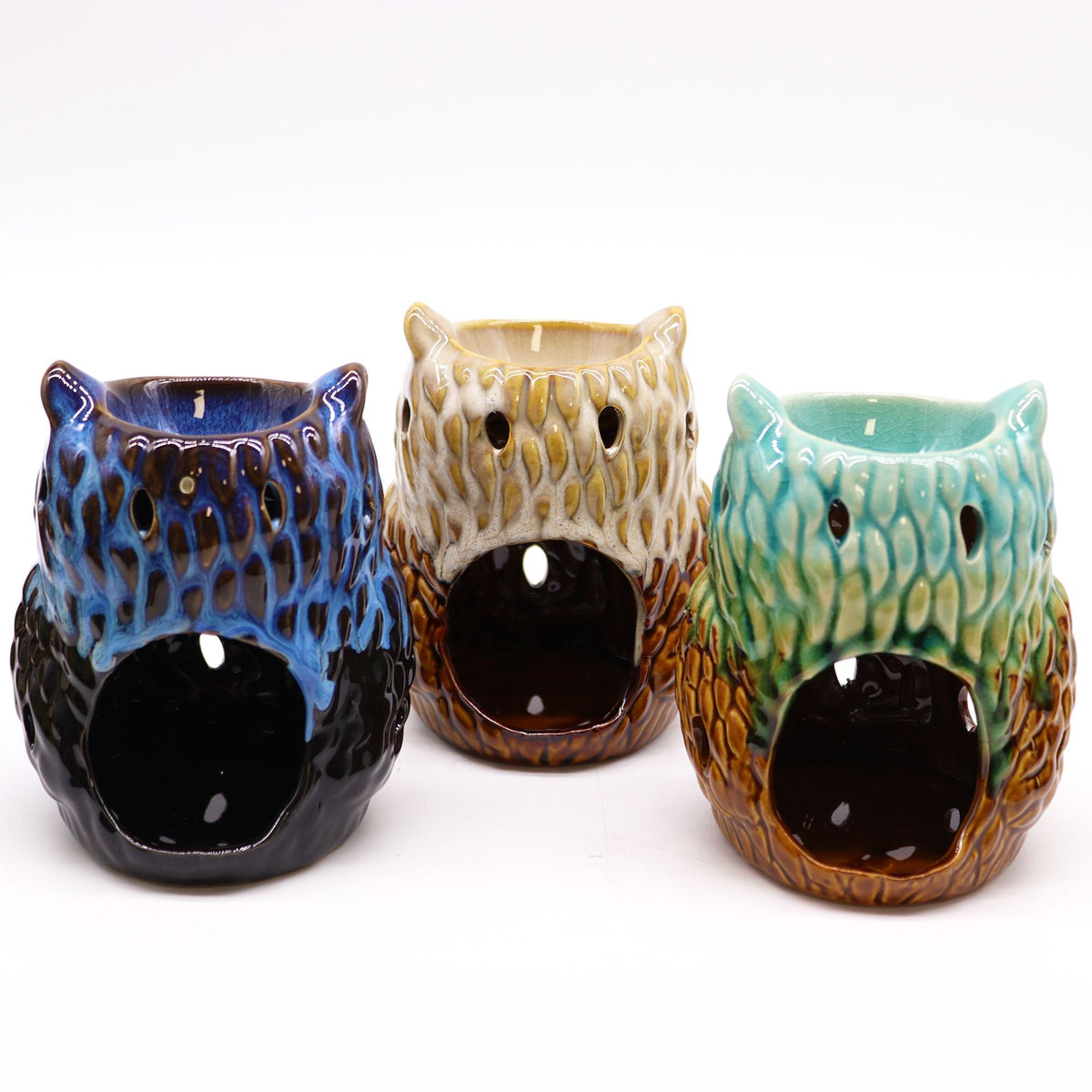 Classic Rustic Oil Burner - Owl (assorted) Classic Rustic Oil Burners - Bath Indulgence