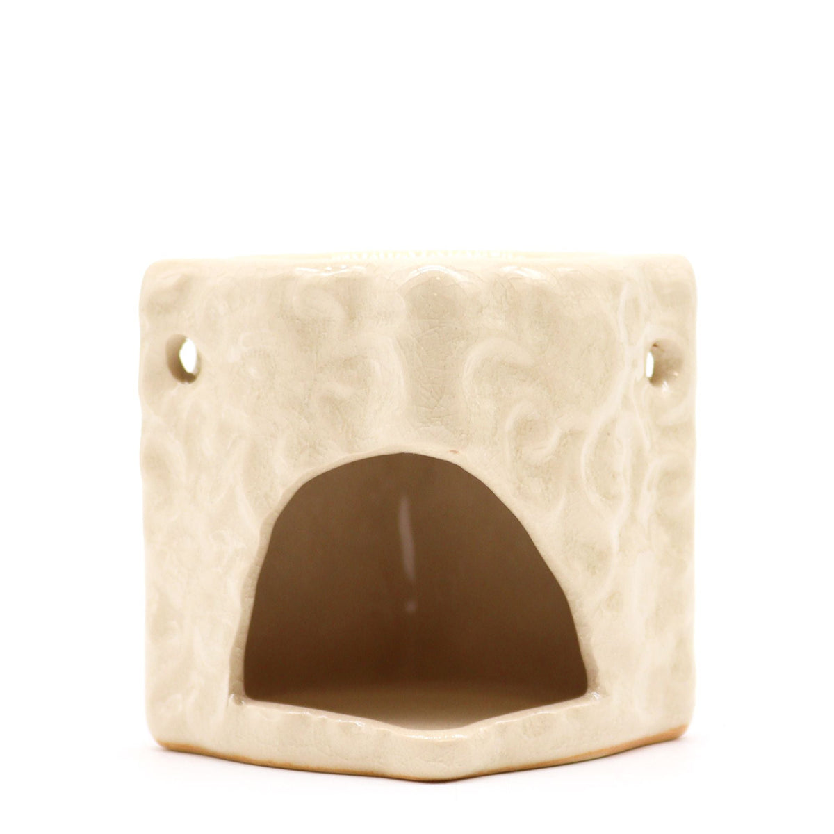 Classic Small Square Floral Oil Burners (aast) Classic Rustic Oil Burners - Bath Indulgence
