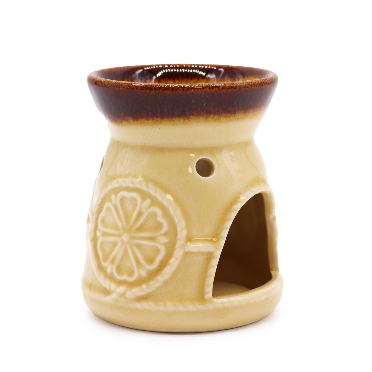 Classic Spa Burner - Cream Cool Designs Oil Burners - Bath Indulgence