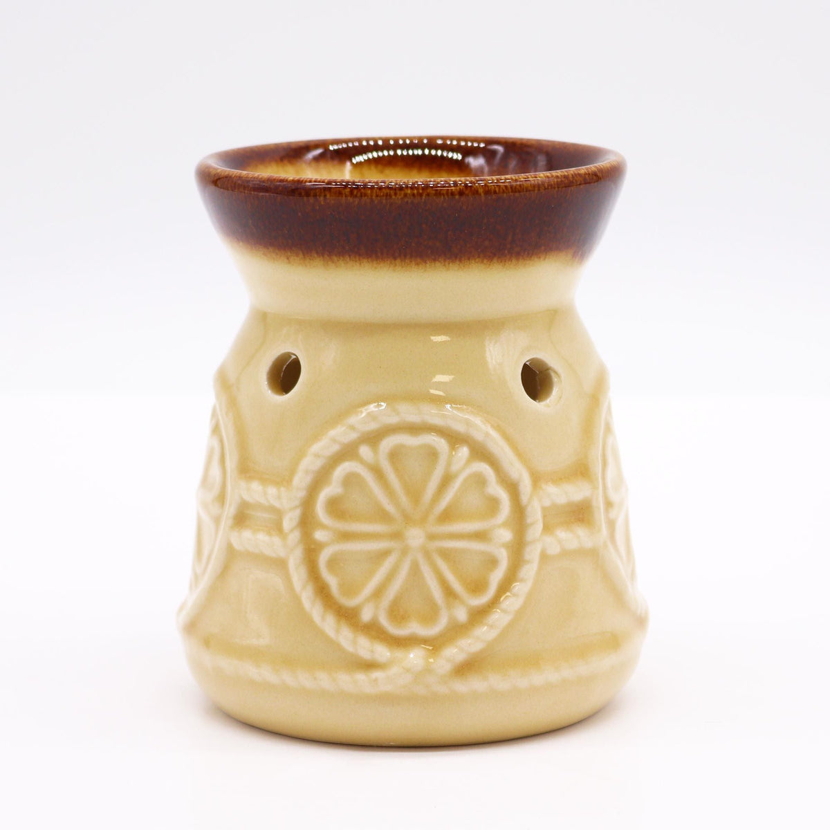 Classic Spa Burner - Cream Cool Designs Oil Burners - Bath Indulgence