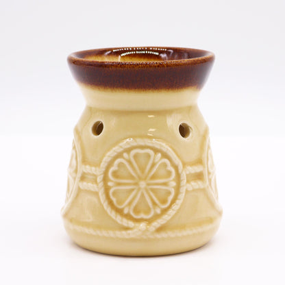 Classic Spa Burner - Cream Cool Designs Oil Burners - Bath Indulgence