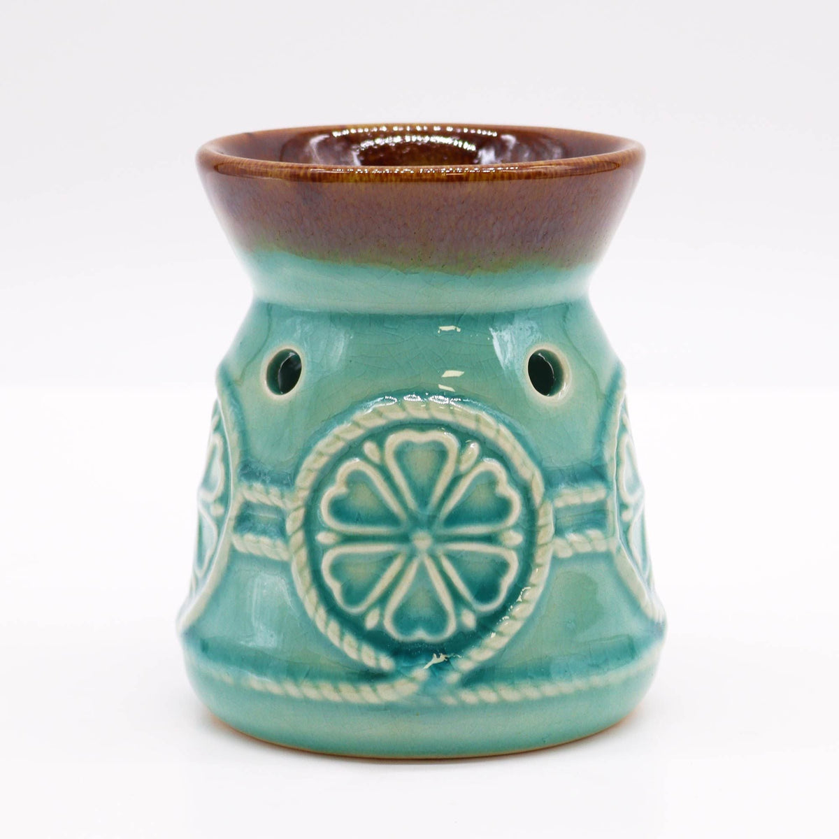 Classic Spa Burner - Turquoise Cool Designs Oil Burners - Bath Indulgence