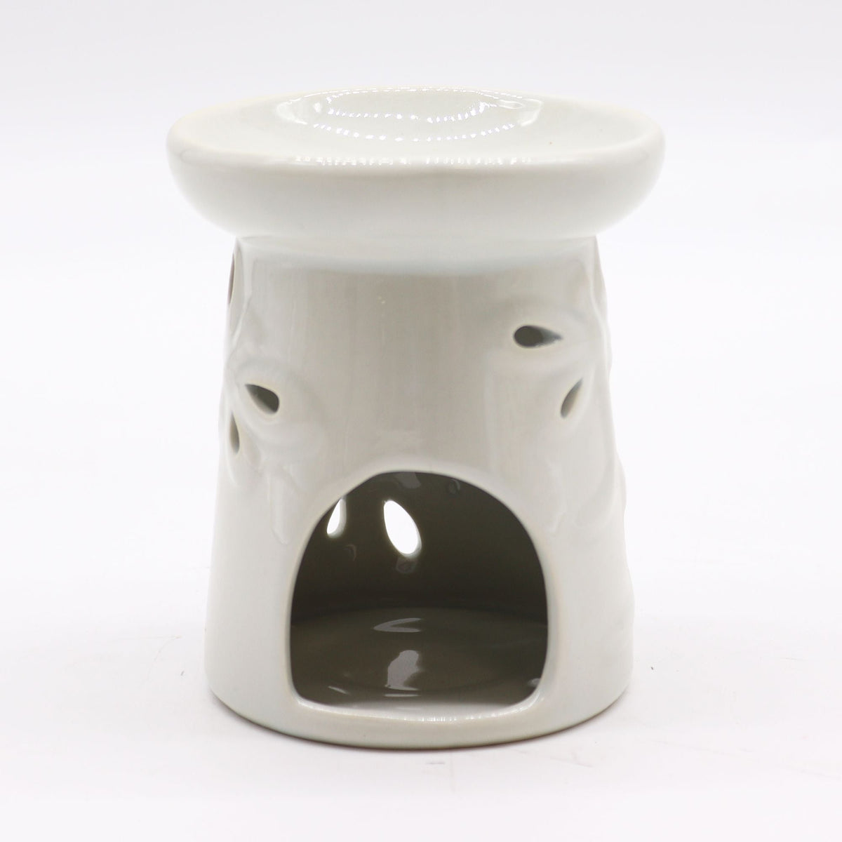 Classic White Oil Burner - Dragonfly Classic White Oil Burners - Bath Indulgence