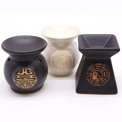 ClassicYin Yang Oil Burners (aast) Classic Rustic Oil Burners - Bath Indulgence