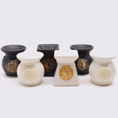 ClassicYin Yang Oil Burners (aast) Classic Rustic Oil Burners - Bath Indulgence