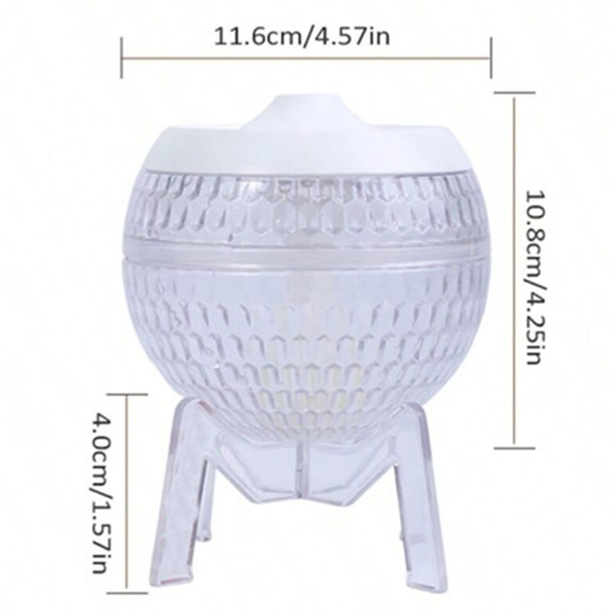 Clear Humidifer Mondo Planet - USB - Colour Change (down light) Aroma Diffusers - Bath Indulgence