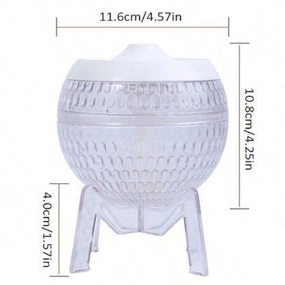 Clear Humidifer Mondo Planet - USB - Colour Change (down light) Aroma Diffusers - Bath Indulgence