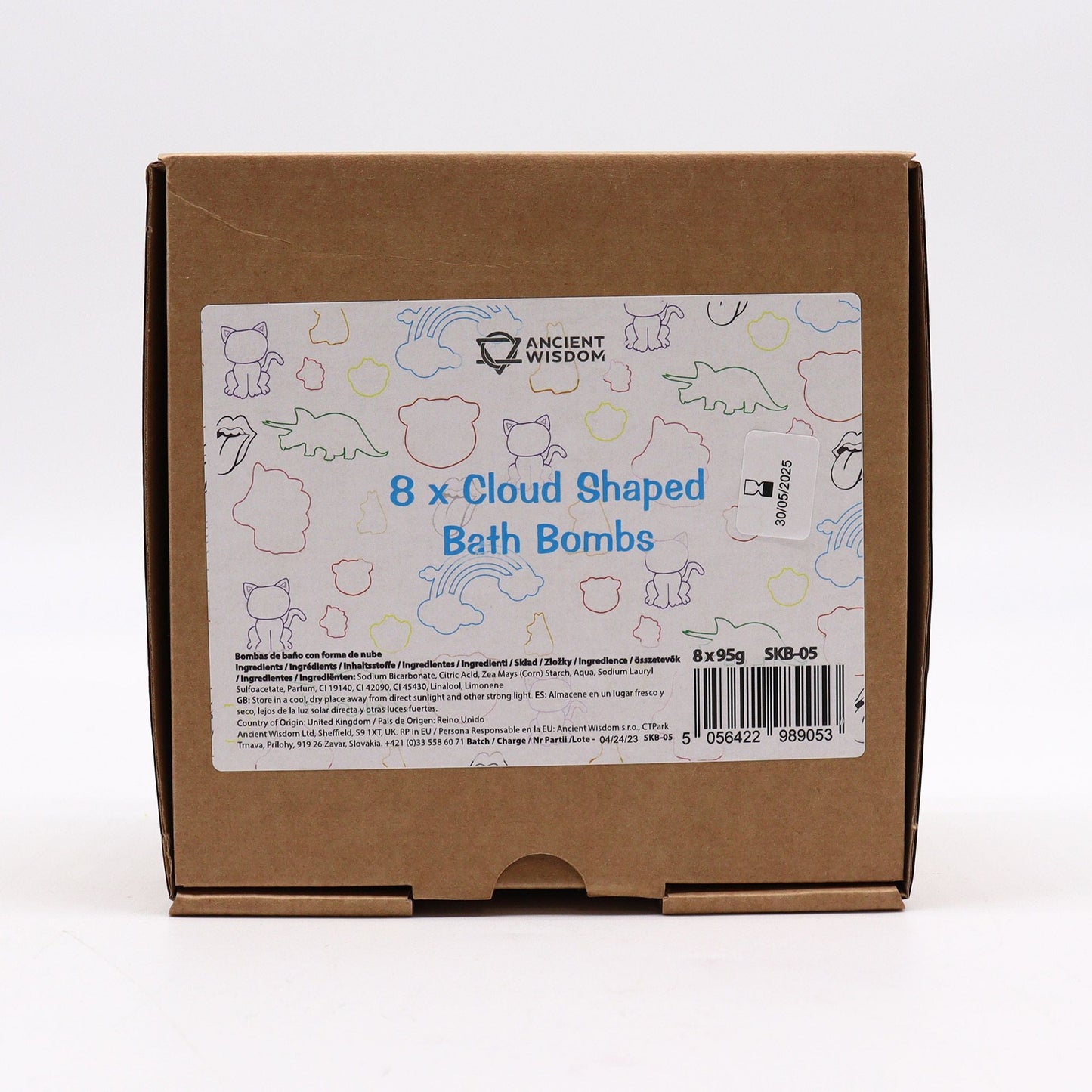 Cloud Bathbomb 95g Shaped Bath Bombs for Kids - Bath Indulgence