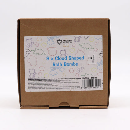 Cloud Bathbomb 95g Shaped Bath Bombs for Kids - Bath Indulgence