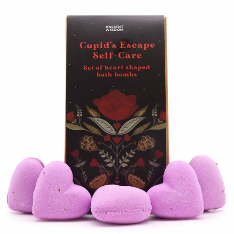 Cupids Escape Self Care Bath Heart Gift Set - Bath Indulgence