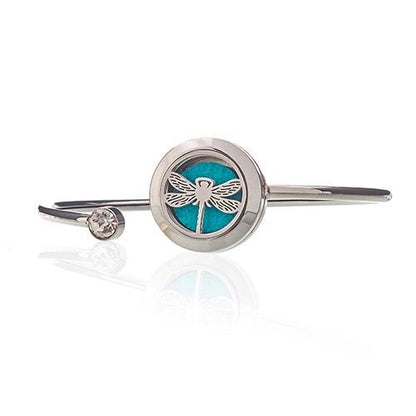 Dragonfly Crystal Aromatherapy Bracelet - 20mm Personal Essential Oil Diffuser Aromatherapy Diffuser Necklaces - Bath Indulgence