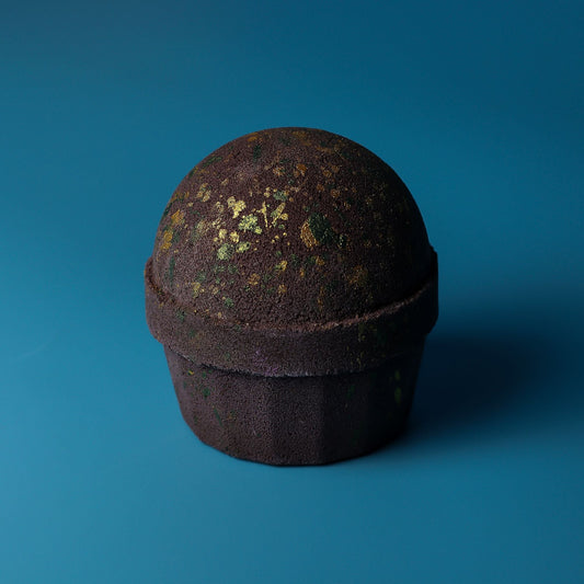 Dubai Cupcake Bath Bomb - Emerald Oudh Truffle Jumbo Bath Bombs - 180g - Bath Indulgence