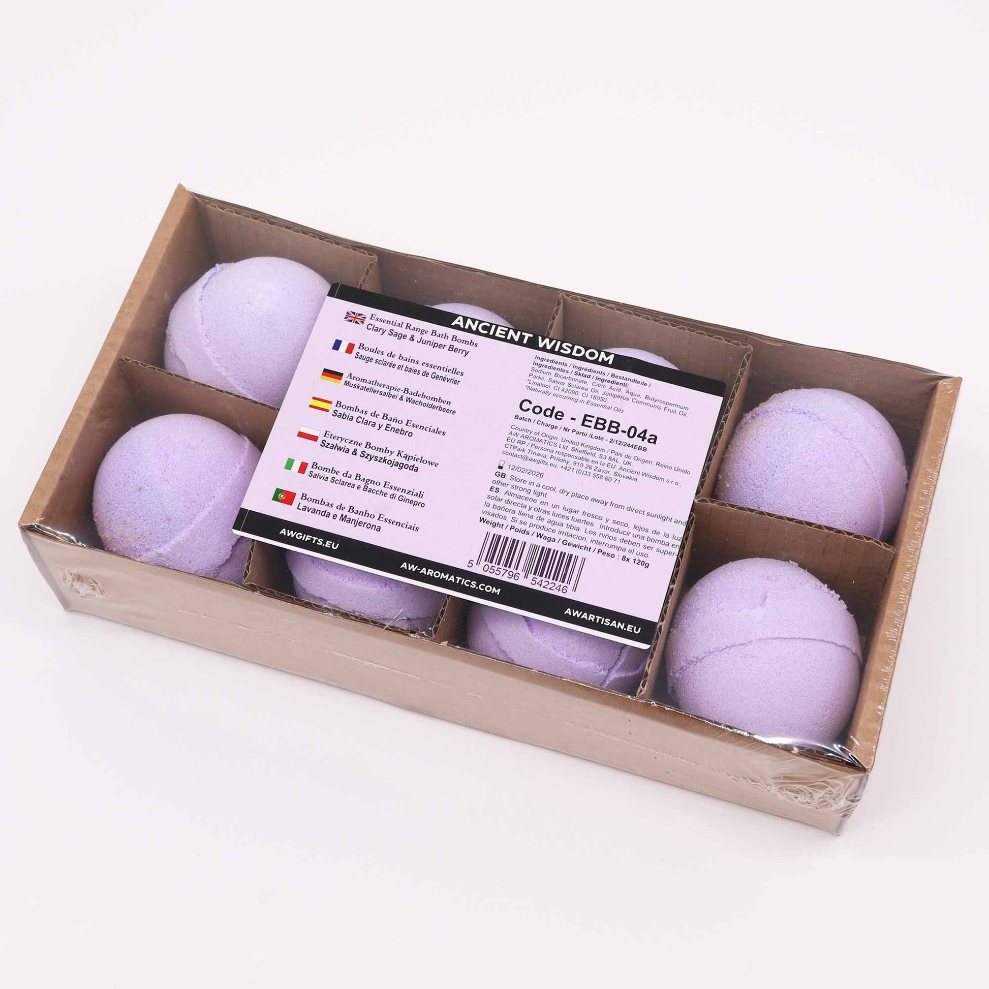 Essential Oil Bath Bomb - Clary Sage & Juniper Essential Oils Bath Bombs - Bath Indulgence
