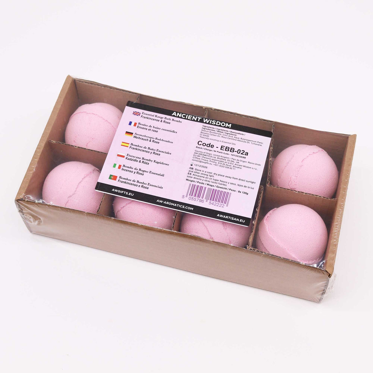 Essential Oil Bath Bomb - Frankincense & Rose Essential Oils Bath Bombs - Bath Indulgence
